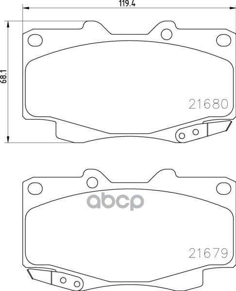 Колодки Тормозные Дисковые Strong Ceramic | Перед | NISSHINBO арт. NP1075SC