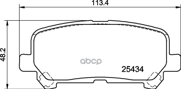 Колодки Тормозные Дисковые | Зад | NISSHINBO арт. NP1175