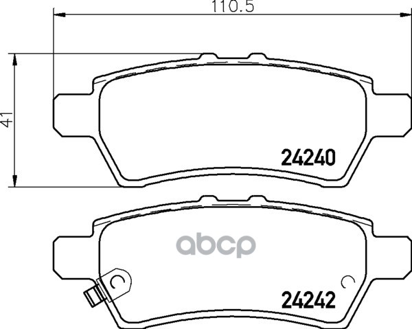 Колодки Тормозные Дисковые | Зад | NISSHINBO арт. NP2028