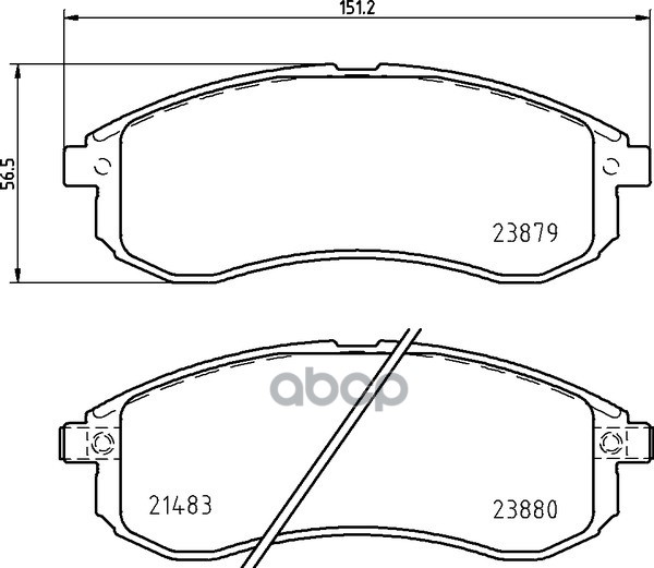 Колодки Тормозные Дисковые | Перед | NISSHINBO арт. NP3039