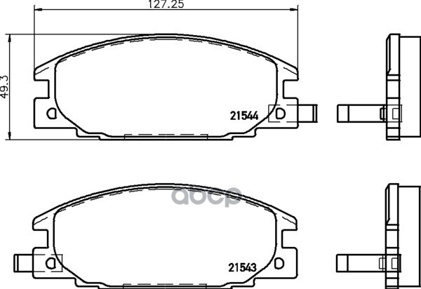 Колодки Тормозные Дисковые | Перед | (Pf-4196) NISSHINBO арт. NP4000