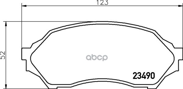 Колодки Тормозные Перед Mazda 323 F Vi, 323 S Vi 98-04 NISSHINBO арт. NP5005