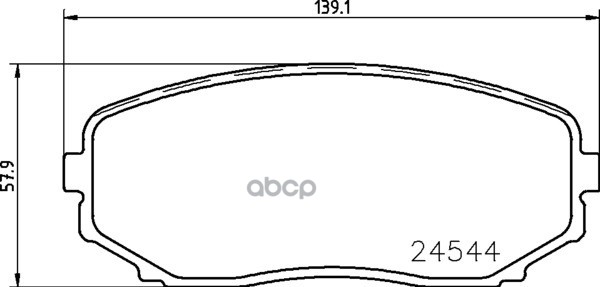 Колодки Пер.mazda Cx-7 07 Nisshinbo Np5015 NISSHINBO арт. NP5015