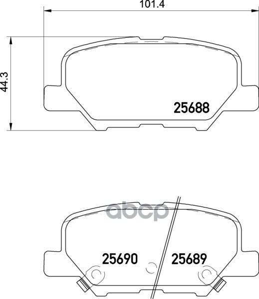 Колодки Тормозные Дисковые Задн.6 Estate (Gj  Gl)  6 Saloon (Gj  Gl)  Asx (Ga_w_)  Asx Van (Ga_w_) NISSHINBO арт. np5038