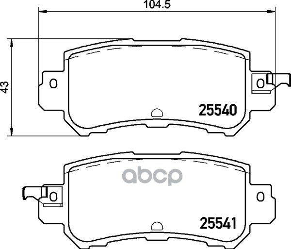 Колодки Тормозные Дисковые | Зад | NISSHINBO арт. NP5052
