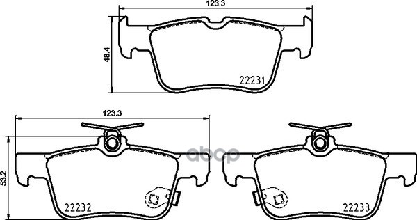 Колодки Тормозные Дисковые | Зад | NISSHINBO арт. NP5088