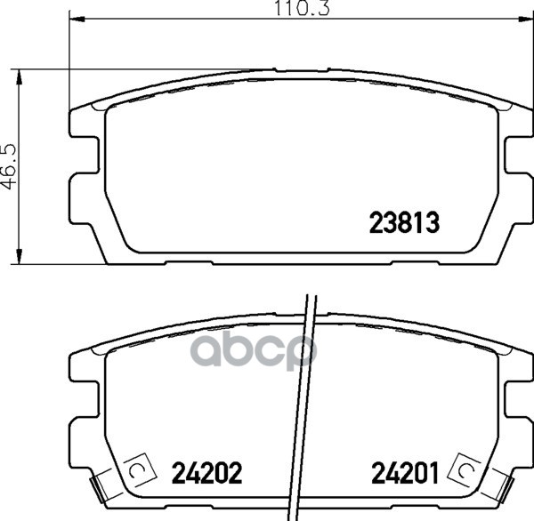 Колодки Тормозные Дисковые Задн.terracan (Hp) NISSHINBO арт. np6044
