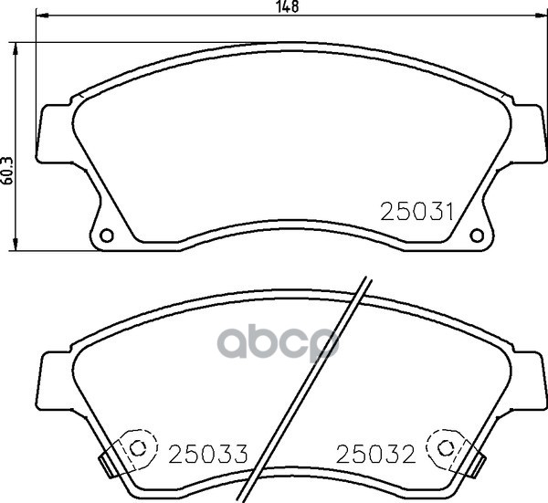 Колодки Тормозные Дисковые | Перед | NISSHINBO арт. NP6048