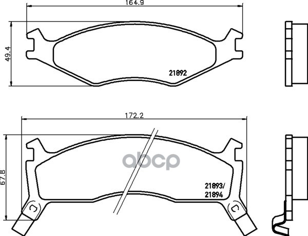 Колодки Тормозные Дисковые | Перед | NISSHINBO арт. NP6058
