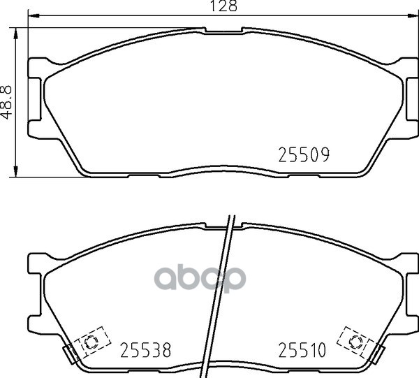 Колодки Тормозные Дисковые | Перед | NISSHINBO арт. NP6061
