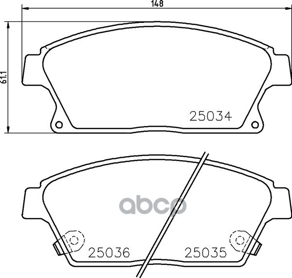 Колодки Тормозные Дисковые | Перед | NISSHINBO арт. NP6073