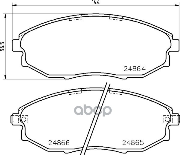 Колодки Тормозные Дисковые | Перед | NISSHINBO арт. NP6077