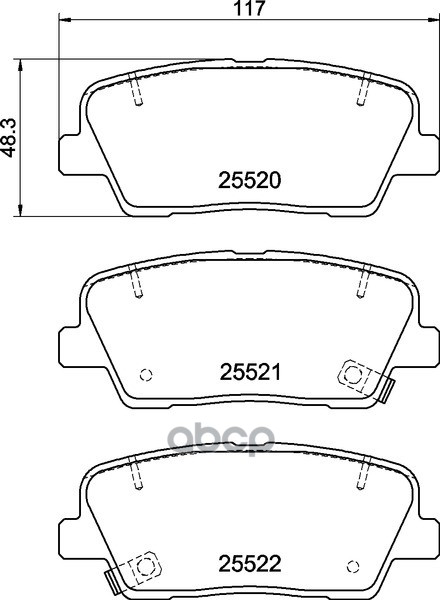 Колодки Тормозные Дисковые | Зад | NISSHINBO арт. NP6083