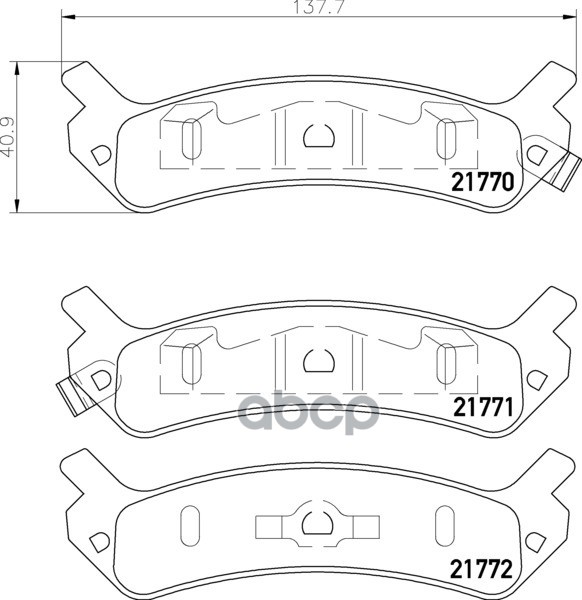 Колодки Тормозные Дисковые | Зад | NISSHINBO арт. NP6088