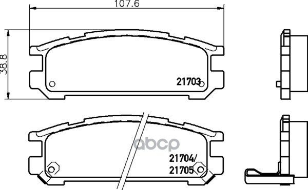 Колодки Тормозные Дисковые | Зад | NISSHINBO арт. NP7004