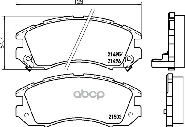 Колодки Тормозные Дисковые | Перед | (Pf-7248) NISSHINBO арт. NP7005