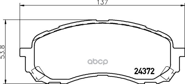 Колодки Тормозные Дисковые | Перед | (Pf-7493) NISSHINBO арт. NP7007