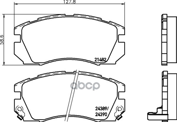 Колодки Тормозные Дисковые | Перед | NISSHINBO арт. NP7014