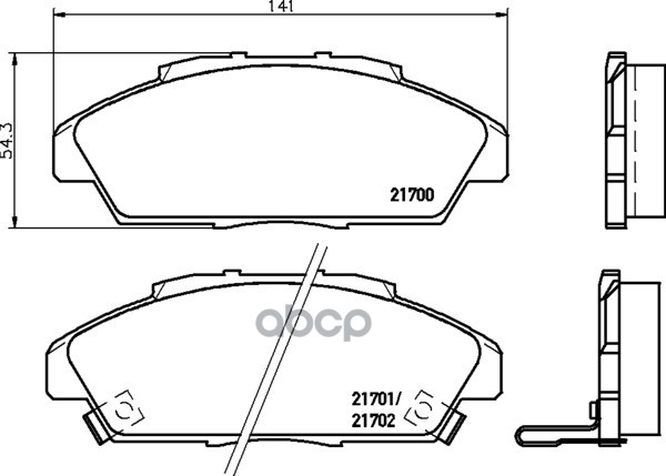 Колодки Тормозные Дисковые | Перед | (Pf-8223) NISSHINBO арт. NP8024
