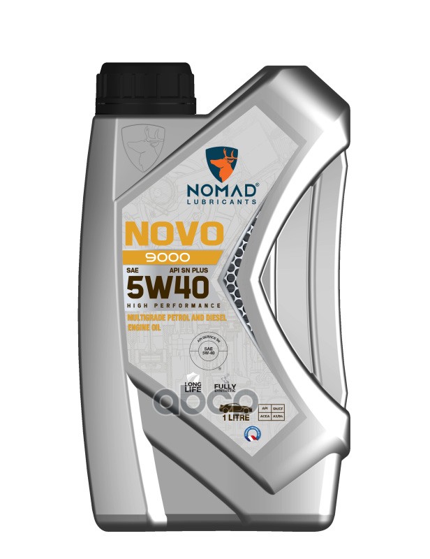 NOMAD LUBRICANTS Nomad Масло Моторное Novo 9000 5W-40 (1 Л.) Api Sn Plus Acea A3/B4 680332116251