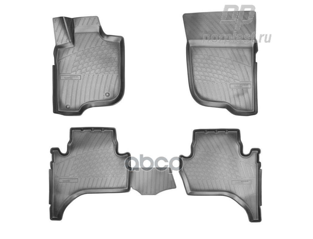 Коврики салонные для Mitsubishi L200 IV 3D (2006-2015) Fiat Fullback 3D (2016) NORPLAST NPA11-C59-330 NORPLAST арт. NPA11-C59...
