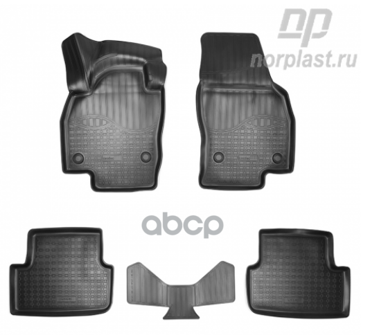 Коврики Салонные Для Volkswagen Polo Vi (Hb) (Aw) 3D (2017) NORPLAST арт. npa11-c95-423