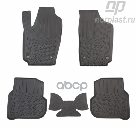 Коврики салонные для Volkswagen Polo (SD) (2010) NORPLAST арт. npl-po-95-42