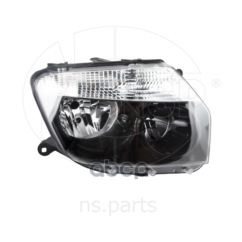 Фара правая RENAULT Duster (10-15) (черная) NSP07260101891R NSP арт. NSP07260101891R