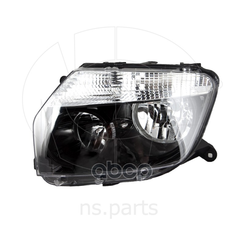 Фара левая RENAULT Duster (10-15) (черная) NSP07260609877R NSP арт. NSP07260609877R