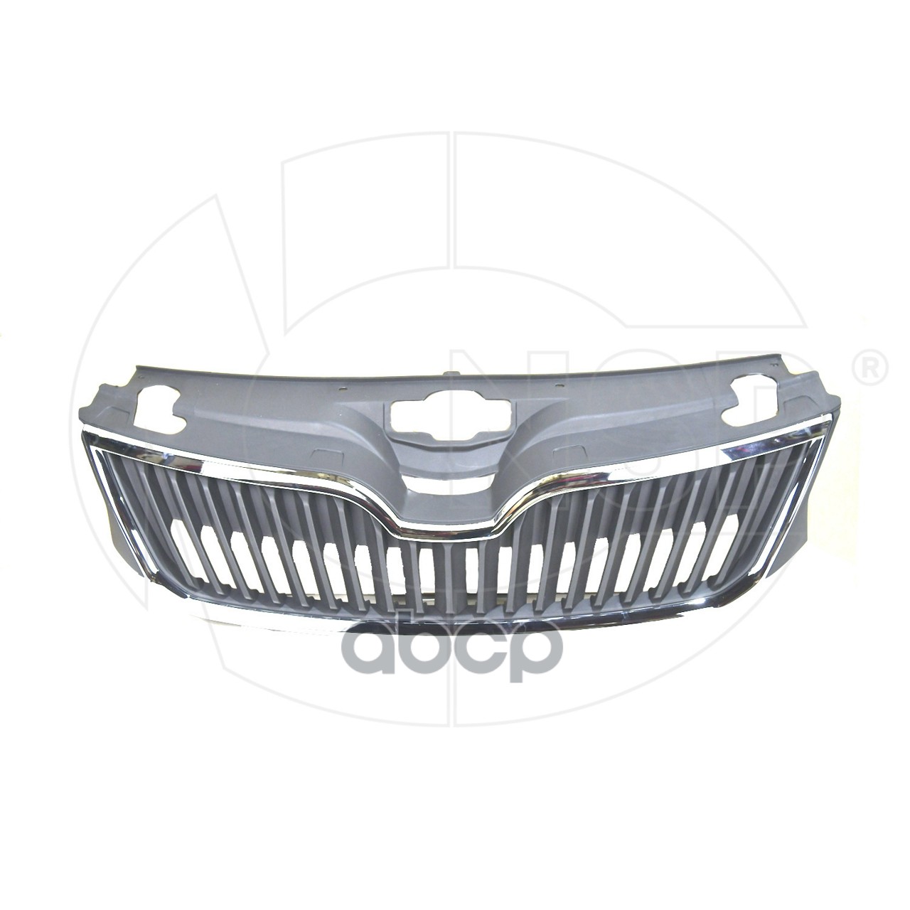 Решетка радиатора SKODA Rapid (12-) (с молдингом) NSP арт. NSP085JA8536689B9