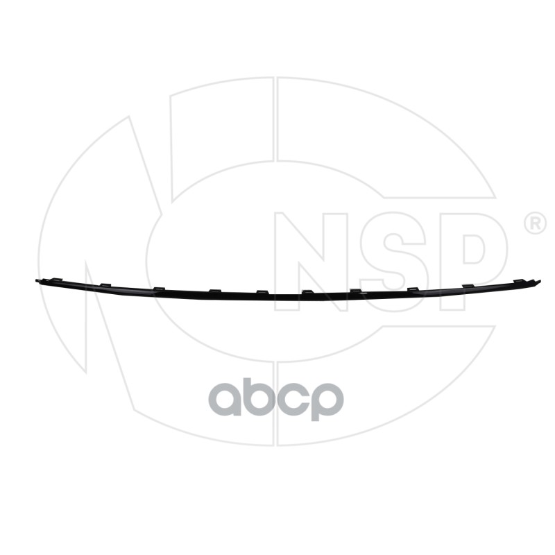 Молдинг заднего бампера (центральный/черный) VW Polo Sedan Restyling 2015-> NSP NSP086RF853835 NSP арт. NSP086RF853835