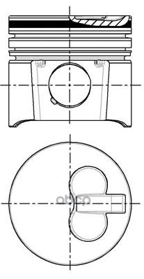 Поршень Двс Peugeot. Citroen 1.9D Dw8 82.2 2X2x3 +0.60 96 Nural 8710400800 NURAL арт. 8710400800