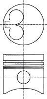 Поршень В Компл.  Audi/Vw/Volvo Dsl * NURAL арт. 87-109507-00