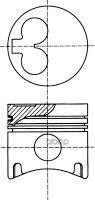 Поршень в компл Audi 100  80  VW Golf  Jetta  Passat NURAL арт. 87-109800-10