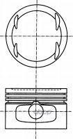 Поршень В Комплекте NURAL арт. 87-307800-10