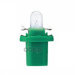 Лампа Bax10d 12V 2W Bax8 5D/2 Y-Green Narva арт. 17057