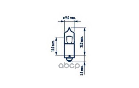 Лампа H5w 12V Ba9s Narva арт. 17830