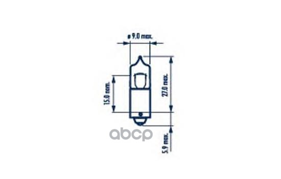 Лампа H10W 12V 10W BA9s NVA CP Narva арт. 17833