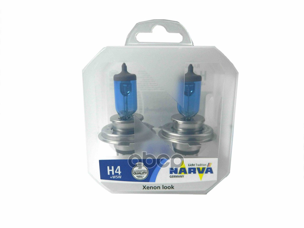 Лампа H4 12V-100/90W (P43t) (Белый Свет) Rpw-W5w 12V-5W (W2,1X9,5D) Rpw (По 2 Шт) Narva арт. 98015