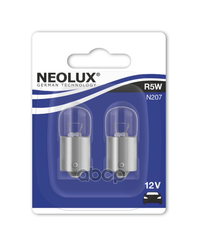 Лампа 12V R5w 5W Ba15s Neolux Standart 2 Шт. Блистер N207-02B Neolux арт. N207-02B