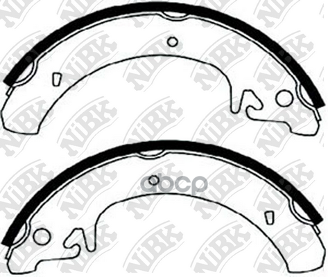 Колодки тормозные барабанные LADA SAMARA 1996-2006 FN0511 NiBK арт. FN0511