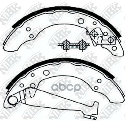 Колодки тормозные барабанные NiBK арт. FN0534