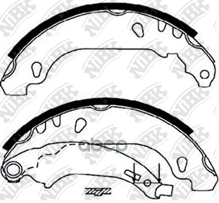 Колодки тормозные барабанные NiBK арт. FN0556