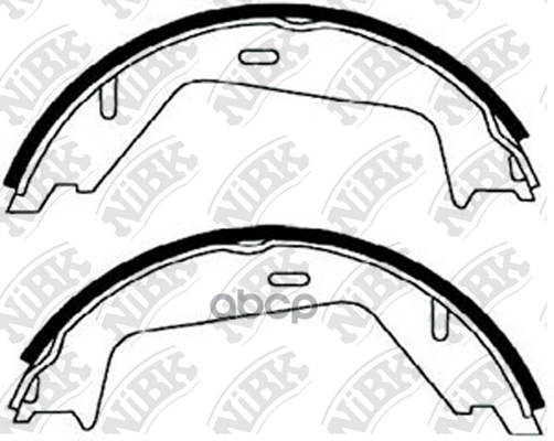 Колодки тормозные барабанные NiBK арт. fn0566