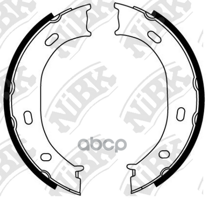 Колодки Тормозные Барабанные Volkswagen Lt 2.5 1999 - 2006  Volkswagen Lt 2.5 2001 - 2006  Volkswage NiBK арт. fn0572