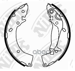 Колодки тормозные барабанные NiBK арт. FN0610