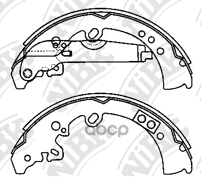 Колодки тормозные барабанные TOYOTA HILUX 2.5 2010 -   TOYOTA HILUX 3.0 2007 -   TOYOTA FORTUNER 2.7 NiBK арт. fn0620