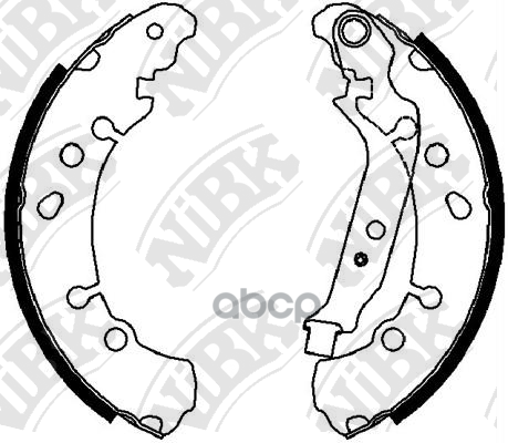 Колодки тормозные барабанные TOYOTA YARIS 2005 FN0622 NiBK арт. FN0622