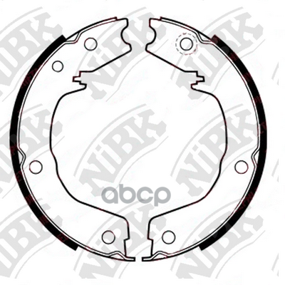 Колодки тормозные барабанные MITSUBISHI PAJERO 3.0 2007 -   MITSUBISHI PAJERO 3.2 2010 -   MITSUBISH NiBK арт. fn0626