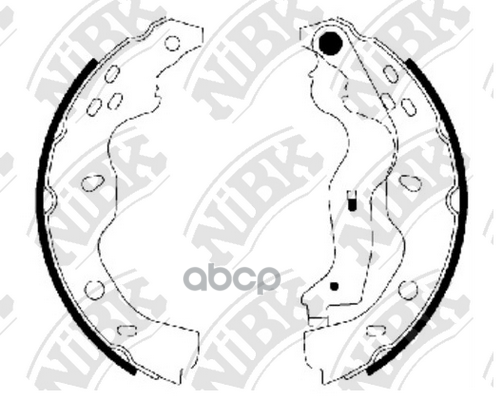 Колодки тормозные барабанные NiBK арт. FN0634